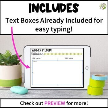 Digital Weekly Student Reflection