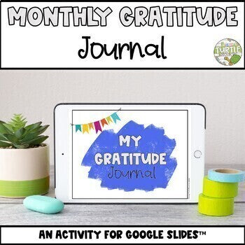 Digital Gratitude Journal Activity l Social Emotional Learning Writing Prompts