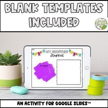 Digital Gratitude Journal Activity l Social Emotional Learning Writing Prompts