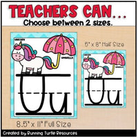 Classroom Alphabet Wall Posters Printable PDF