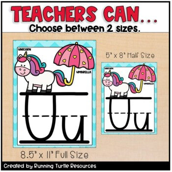 Classroom Alphabet Wall Posters Printable PDF