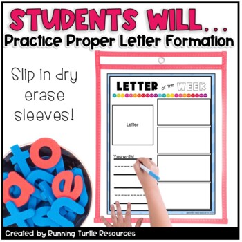 Alphabet Letter of the Week Posters l Word Wall Cards l Back to School