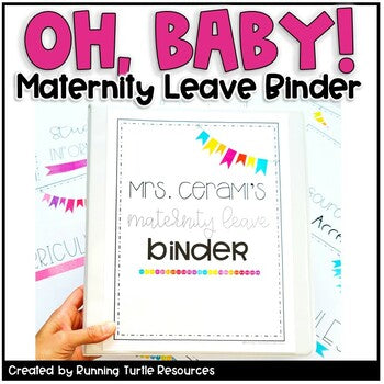 Maternity Leave Binder EDITABLE l Long Term Sub Templates