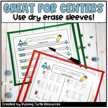 Winter Tracing Activities Preschool Writing