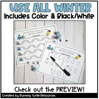 Winter Tracing Activities Preschool Writing