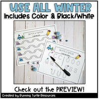Winter Tracing Activities Preschool Writing