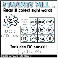 Snowball SPLAT Sight Word Game l Winter Literacy Center
