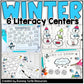 Winter Literacy Centers Activities Preschool Kindergarten January Centers