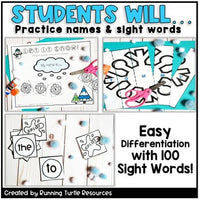 Winter Literacy Centers Activities Preschool Kindergarten January Centers