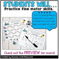 Winter Literacy Centers Activities Preschool Kindergarten January Centers