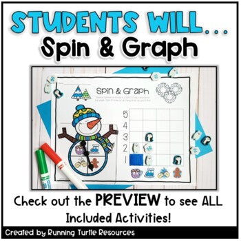 Winter Graphing Kindergarten Math Activities No Prep