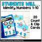 Winter Counting Task Cards Kindergarten Addition Math Activities