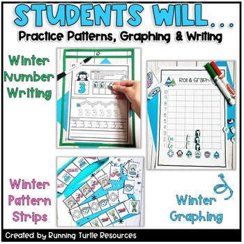 Winter Math Activities and Centers BUNDLE l Preschool Kindergarten