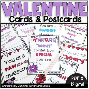 No Prep Valentine's Day Cards from Teacher