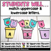 Spring Letter and Beginning Sound Match Garden