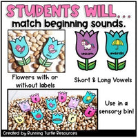 Spring Letter and Beginning Sound Match Garden