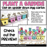 Spring Letter and Beginning Sound Match Garden