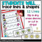 Spring Prewriting and Tracing Strips