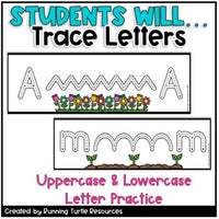 Spring Prewriting and Tracing Strips