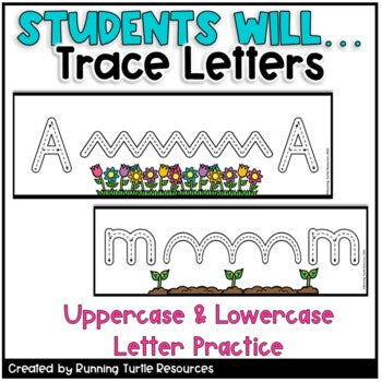 Spring Prewriting and Tracing Strips