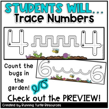 Spring Prewriting and Tracing Strips