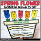Spring Flower Name Craft Editable