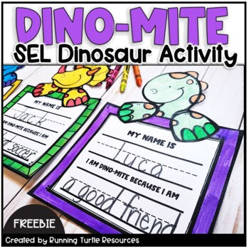Free No Prep Dinosaur Social Emotional Learning Activity I am DINOMITE