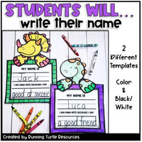 Dinosaur Craft Social Emotional Learning Activity I am DINOMITE