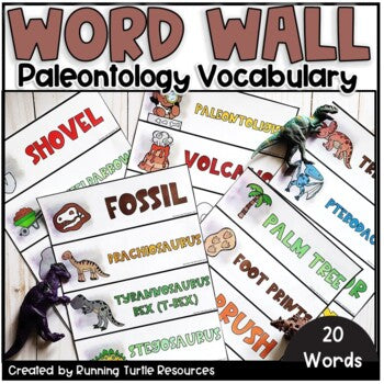 Dinosaur Word Wall Words l Paleontology Vocabulary