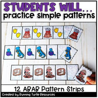 Dinosaur Pattern Strips for Preschool