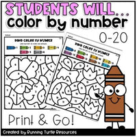 Dinosaur Color by Code Number and Letter