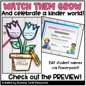 Spring Social Emotional Learning Activity l Seeds of Kindness