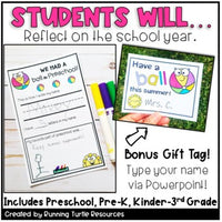End of Year Name Craft Editable l Have a BALL Summer Activity