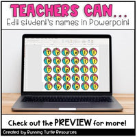End of Year Name Craft Editable l Have a BALL Summer Activity