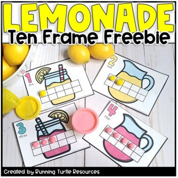 Summer Lemonade Ten Frames FREEBIE