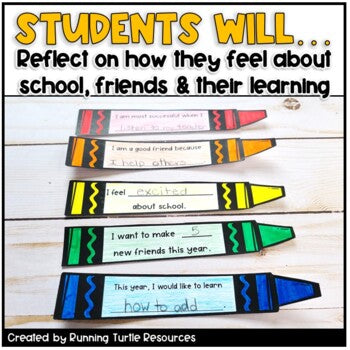 Back to School SEL Activity Craft, Crayon Craft