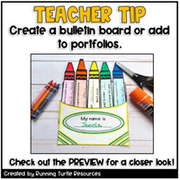 Back to School SEL Activity Craft, Crayon Craft