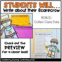 Build A Scarecrow Fall Glyph Craftivitiy l All About Me Craft