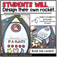 Rocket Ship Craft & Space Exploration Writing Activities to use during the Artemis Missions