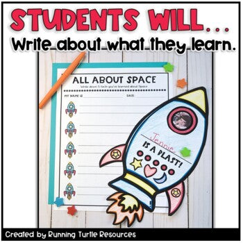 Rocket Ship Craft & Space Exploration Writing Activities to use during the Artemis Missions