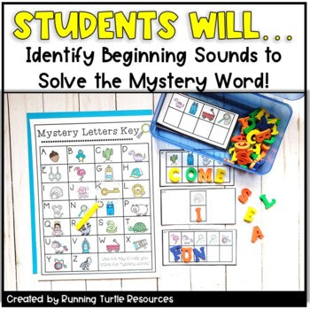 Sight Word Mystery Words l Beginning Picture Sounds Literacy Center