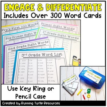 High Frequency Word Center Activities, Frys First 100 Sight Words List Kindergarten