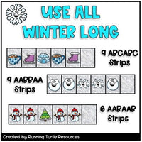 Winter Pattern Strips l Preschool and Kindergarten Math Center