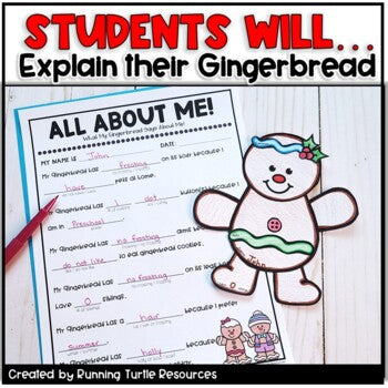 Build A Gingerbread Winter Glyph Craftivitiy l All About Me Craft