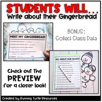 Build A Gingerbread Winter Glyph Craftivitiy l All About Me Craft