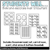 Snowman Name Craft EDITABLE l Winter Craftivity