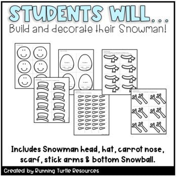 Snowman Name Craft EDITABLE l Winter Craftivity