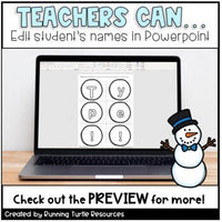 Snowman Name Craft EDITABLE l Winter Craftivity