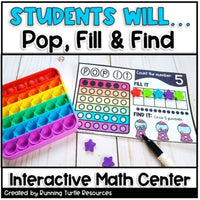 Pop It Fidget Number Formation & Ten Frames