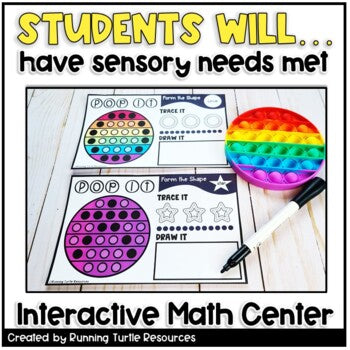 Pop It Shape Formation l Fidget Sensory Math Center